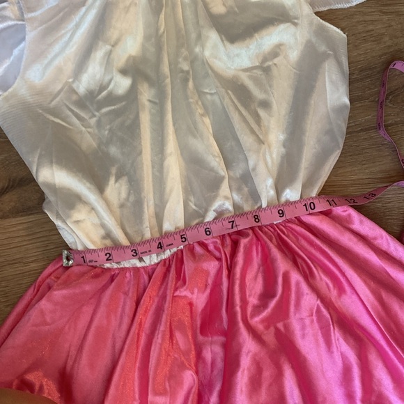 50s pink poodle skirt Halloween costume with tutu one size. Fits medium best - Picture 8 of 10